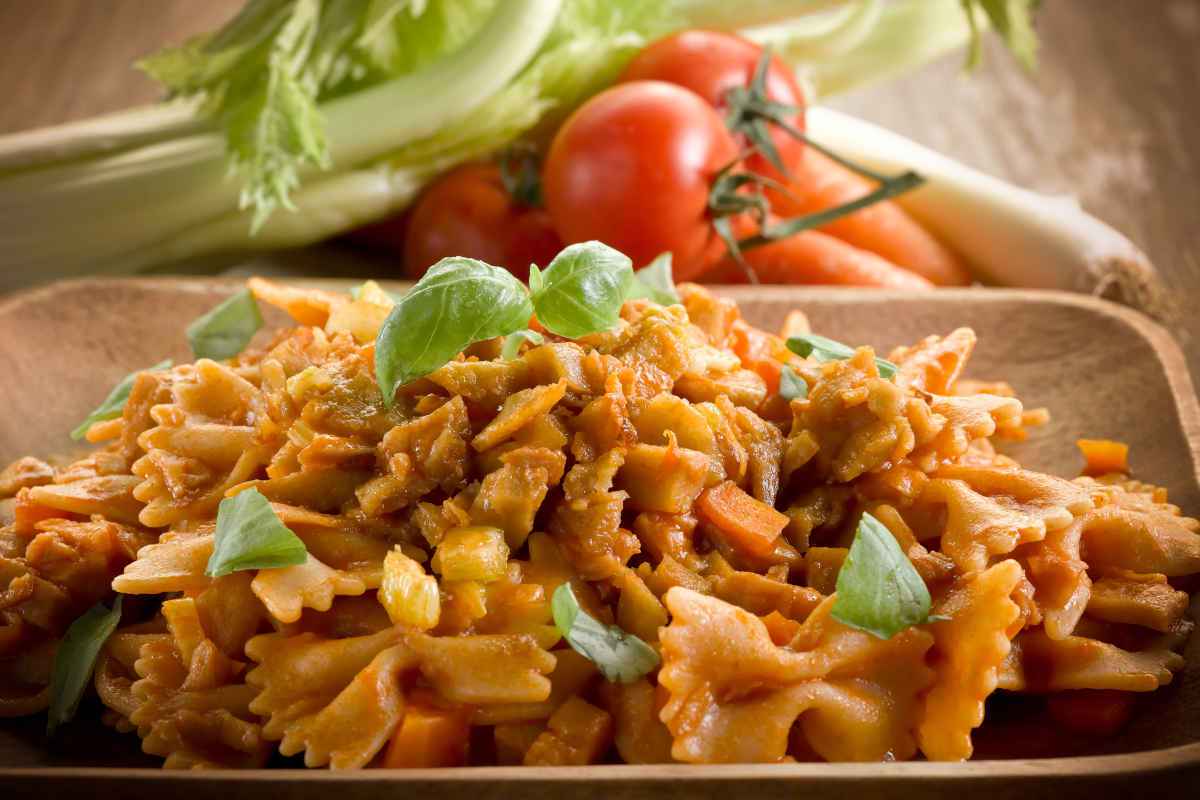 pasta al ragu di seitan