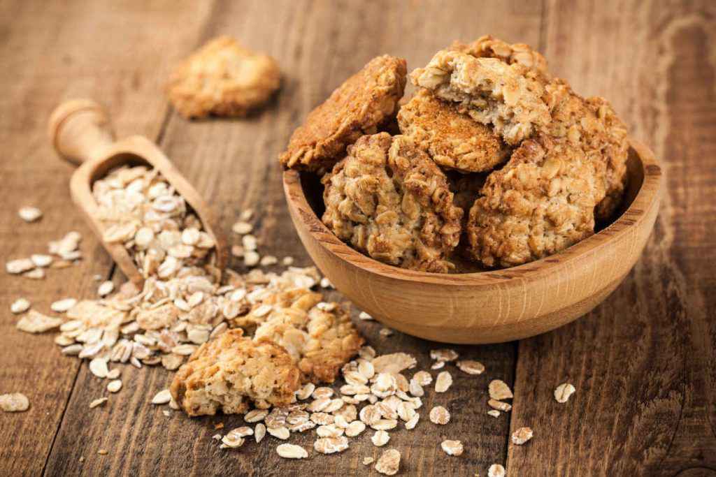 biscotti all'avena con fiocchi di avena