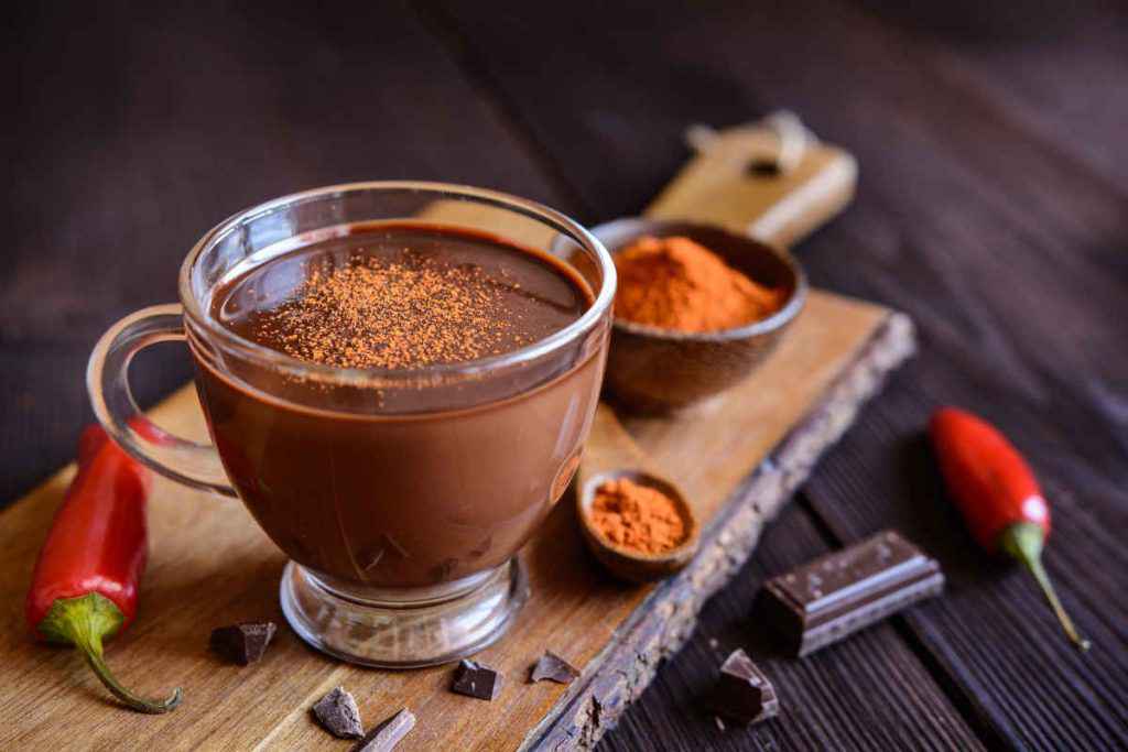 tazza di cioccolata al peperoncino