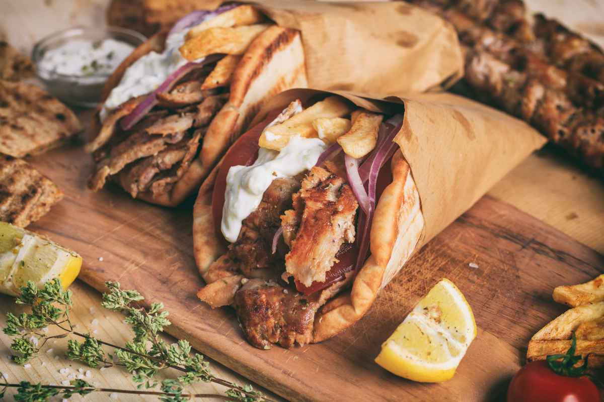 ricette greche gyros pita