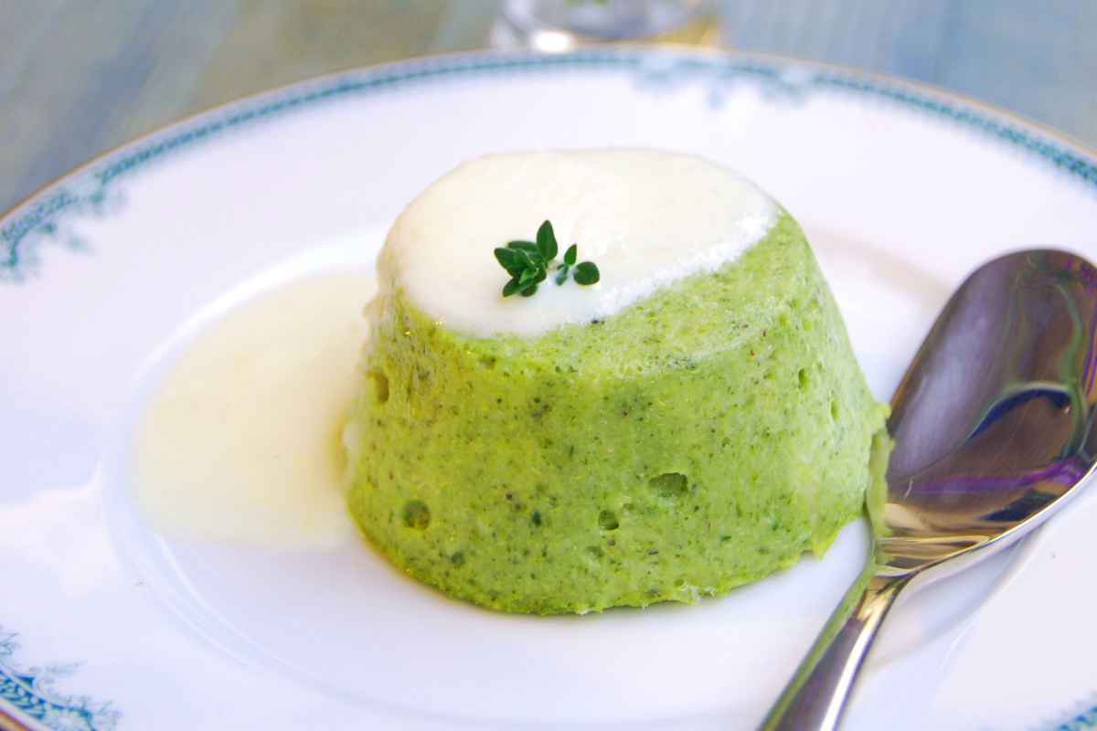 flan di broccoli