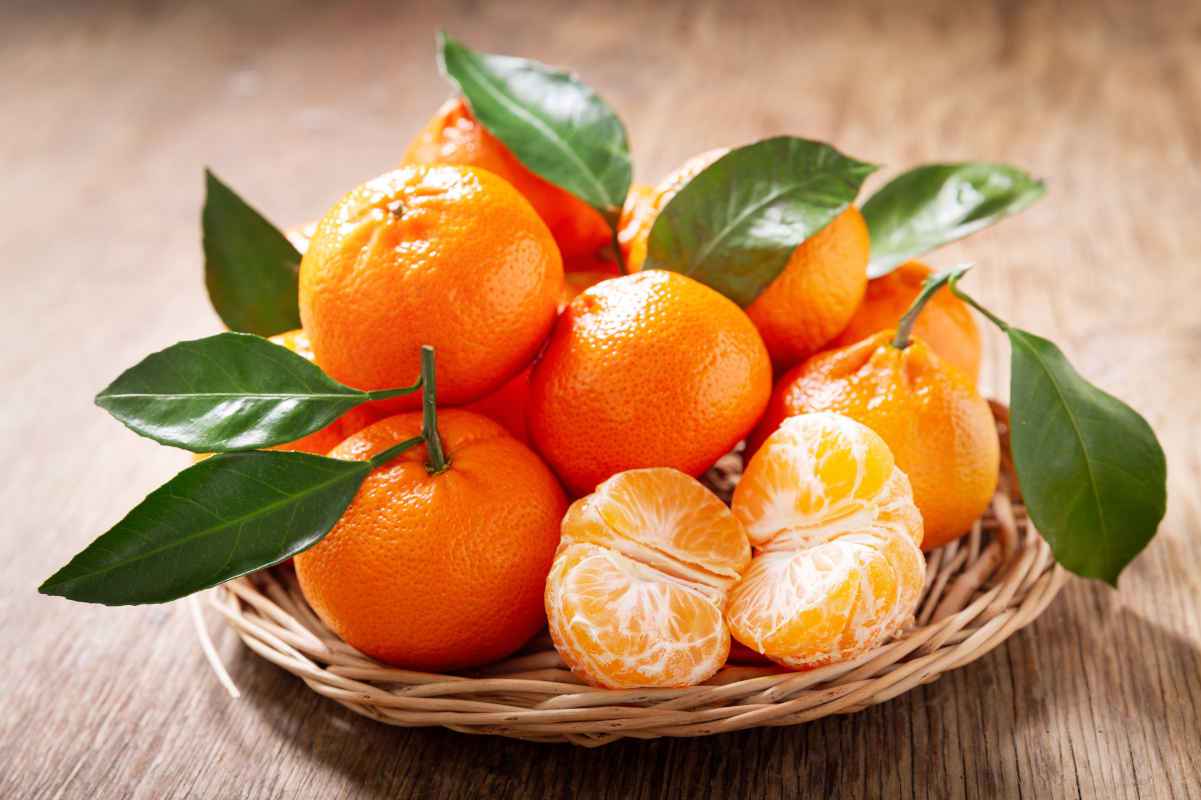 cesto di mandarini per ricette dolci e salate