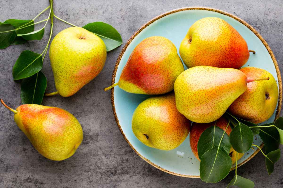 pere pronte per essere usate in ricette dolci e salate