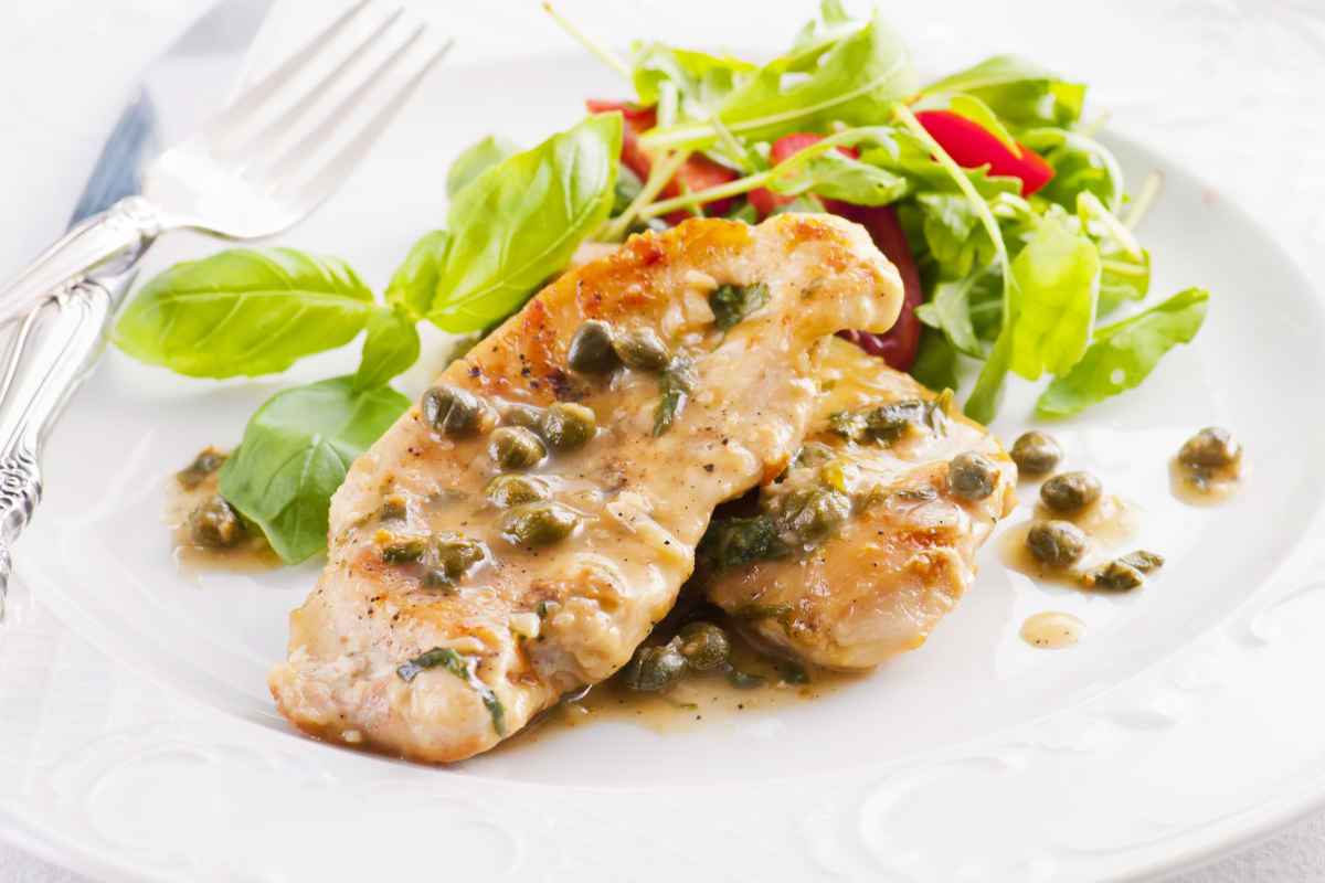 Scaloppine alle acciughe e capperi