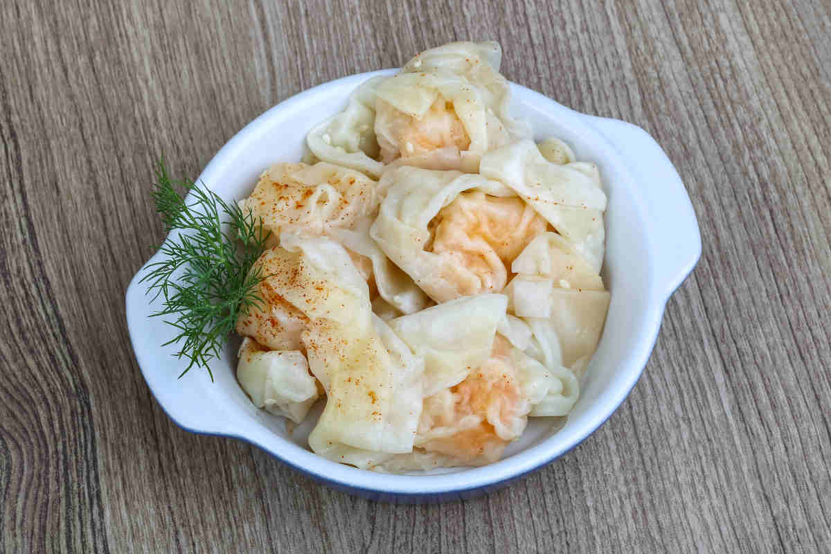 Ravioli con gamberi al limone