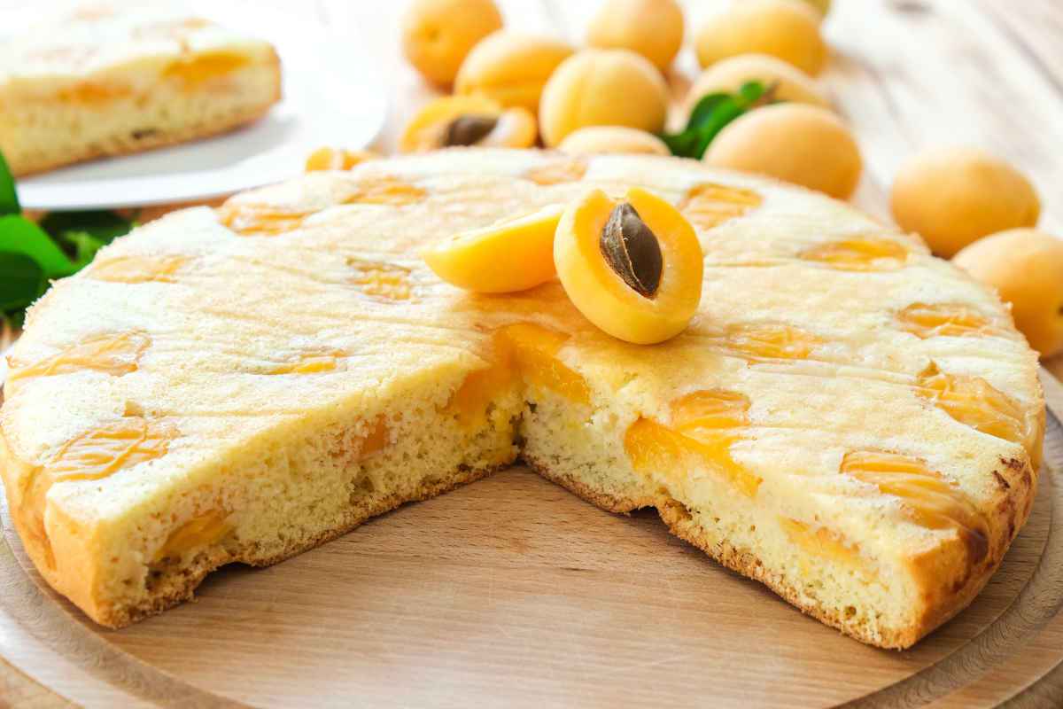 Dolci con albicocche, saporiti e freschi