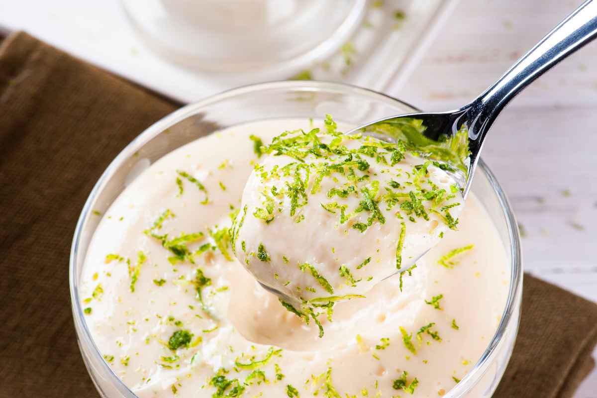 coppa con mousse al lime