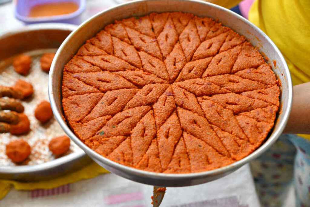 teglia con agnello kibbeh e bulgur