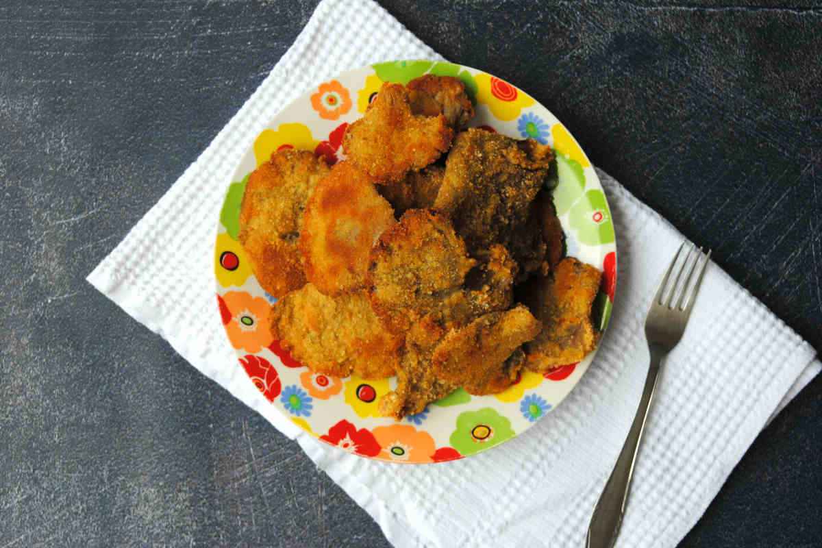 Funghi impanati e fritti
