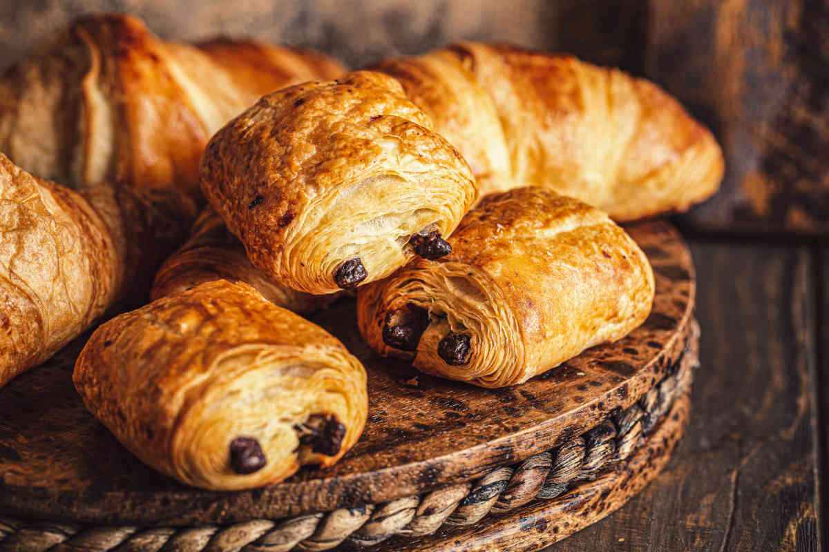 vassoio con saccottini al cioccolato