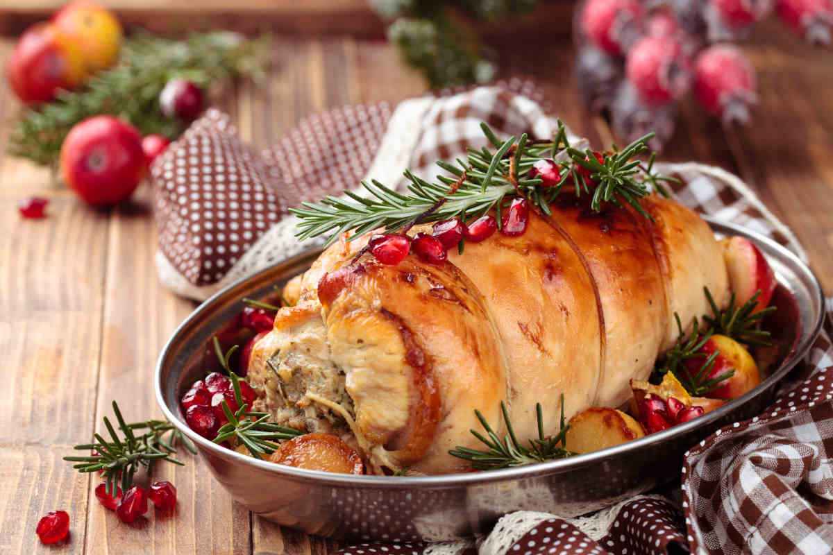arrosto di tacchino per i secondi piatti natalizi