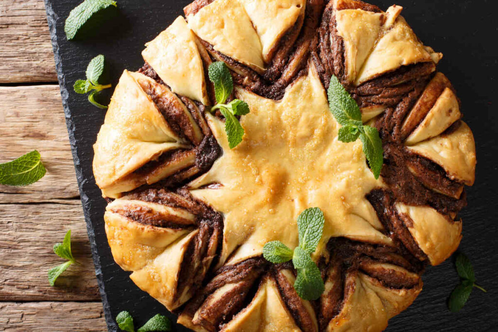 dolcetto di pasta sfoglia con nutella