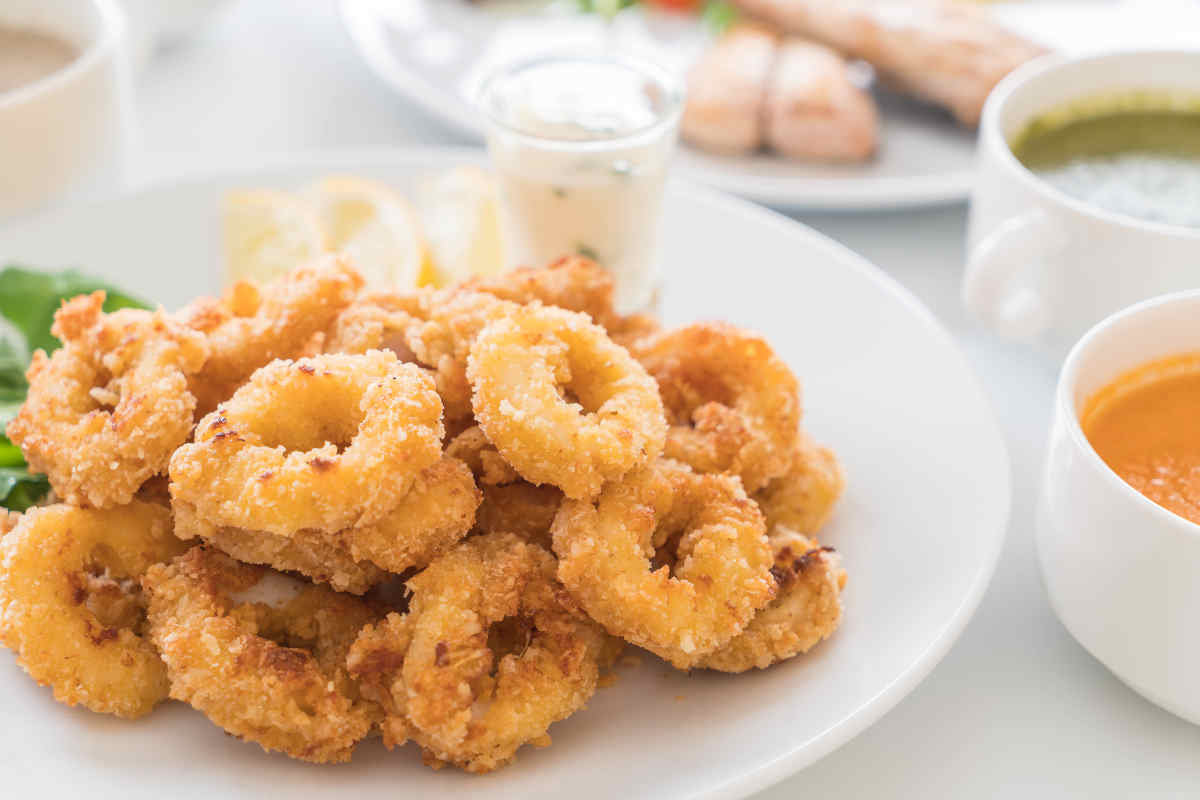 Calamari in friggitrice ad aria