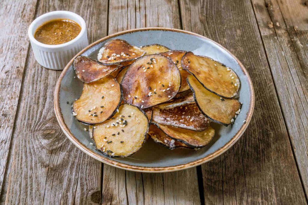 chips di melanzane ricette con bucce