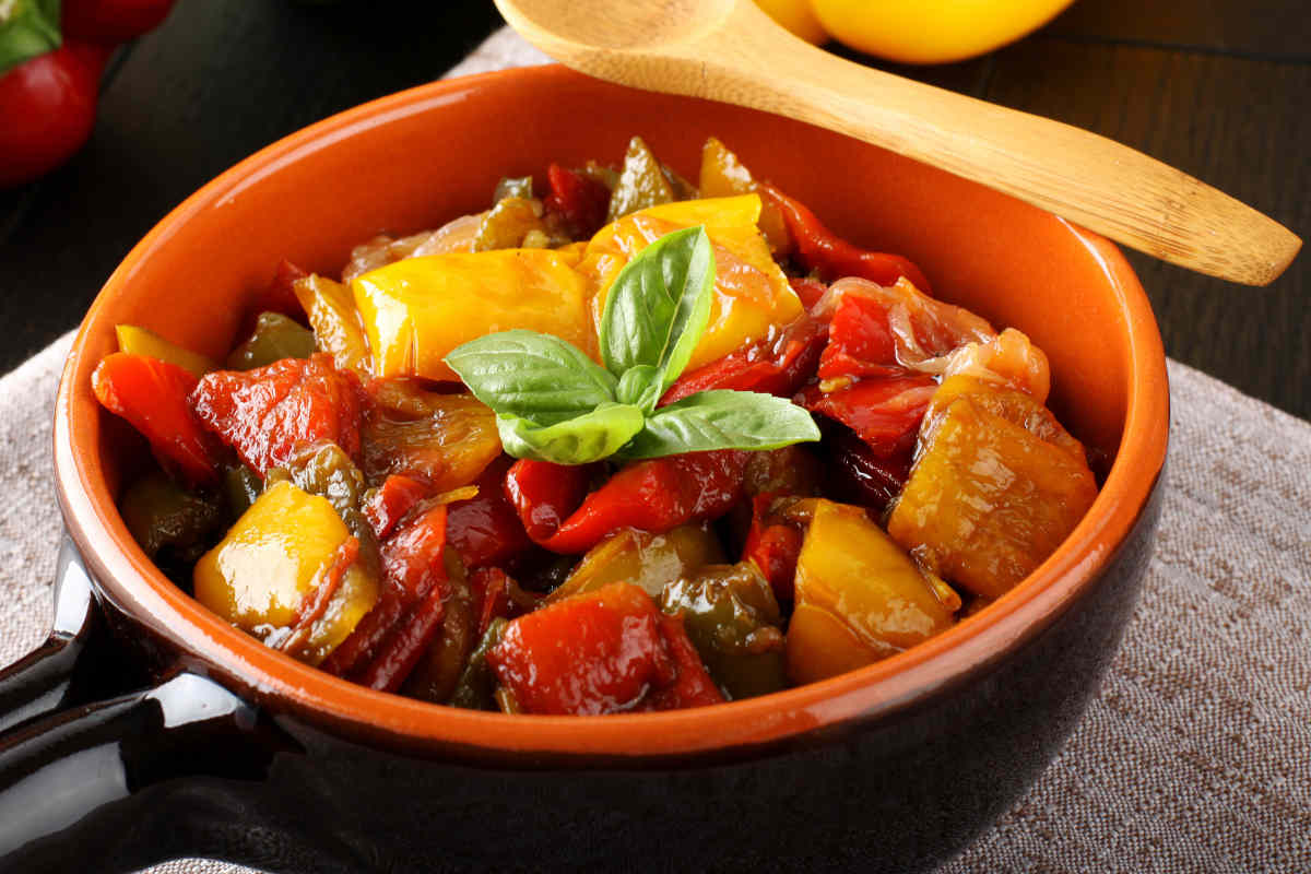 Peperonata in friggitrice ad aria