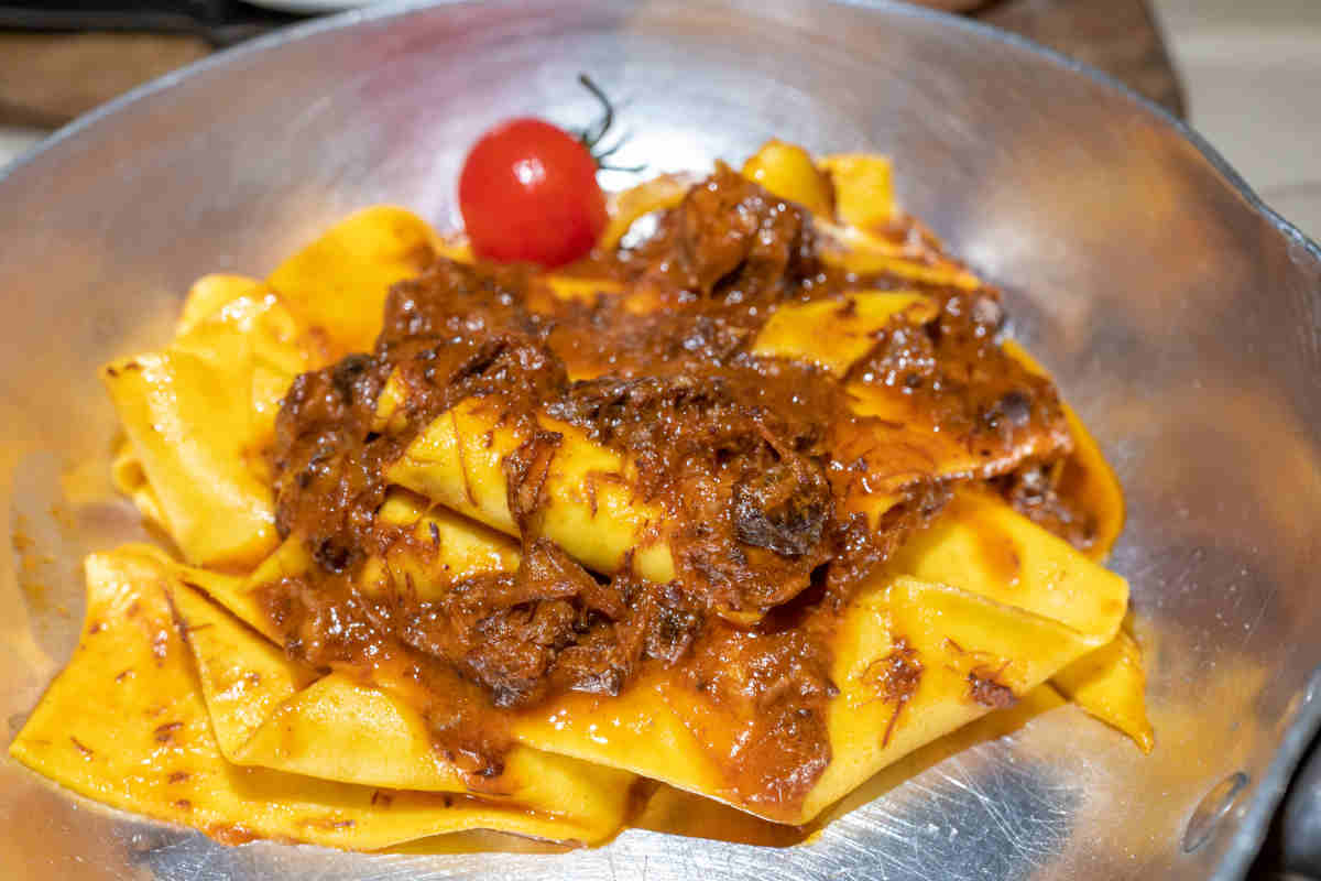 pappardelle al ragu di cinghiale