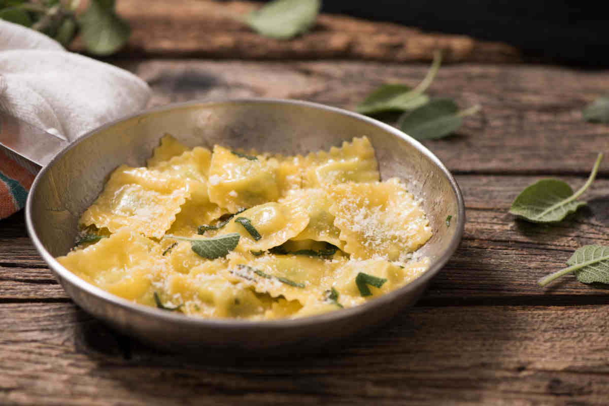 Ravioli ricotta e spinaci