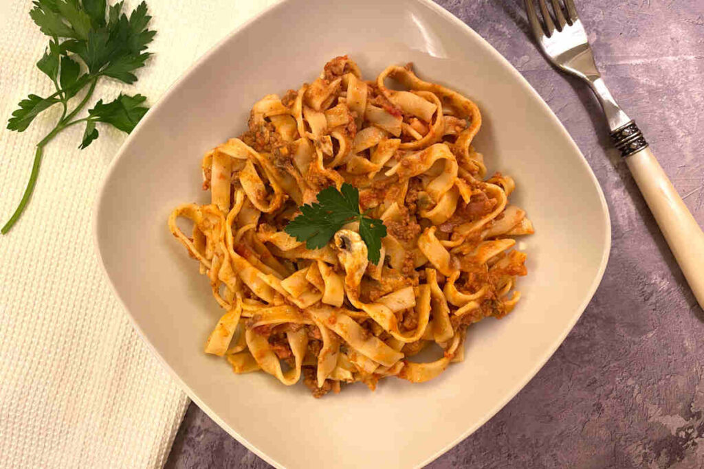 tagliatelle alla boscaiola