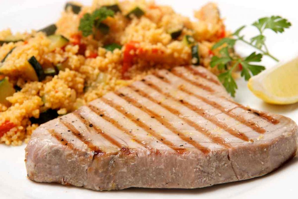 Cous cous tonno e verdure