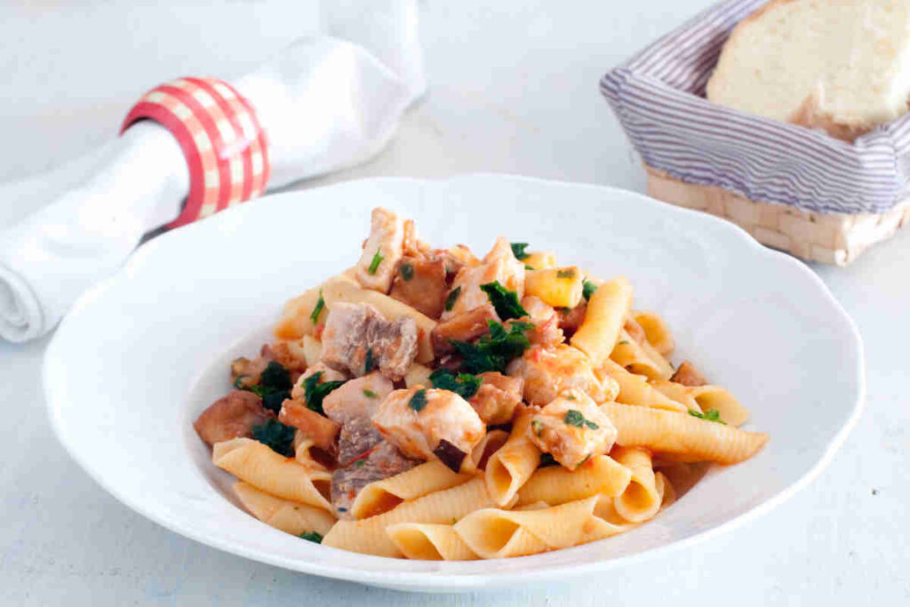 garganelli al salmone