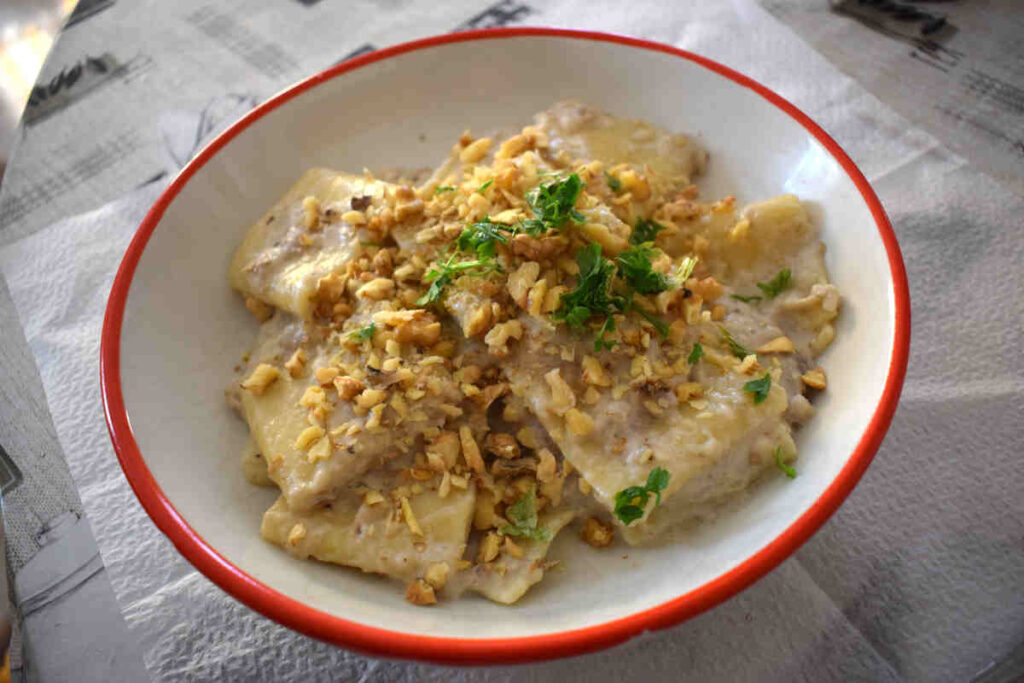 pasta in bianco con melanzane