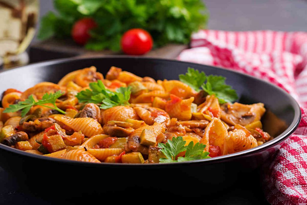 Pasta al forno con melanzane