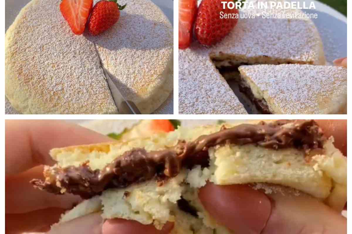 Questa torta ripiena di crema di nocciole sta facendo impazzire tutti: si fa senza burro, uova e forno