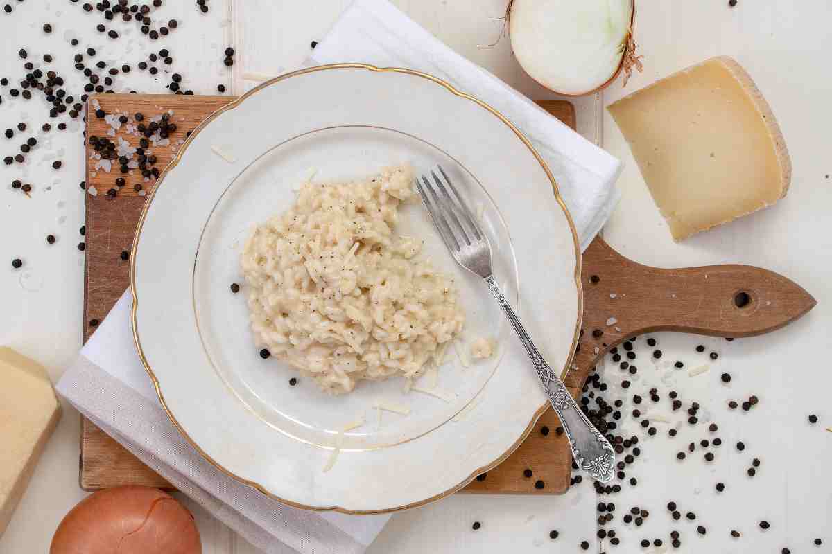 Risotto cacio e pepe ricetta