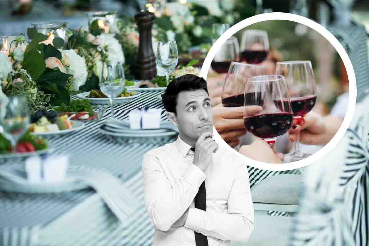 scegliere il vino per il pranzo del banchetto di nozze