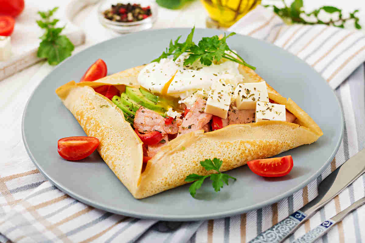 ricetta del giorno delle crepes salate
