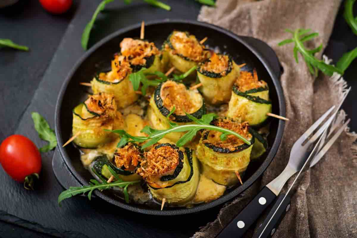 involtini di zucchine al forno con carne