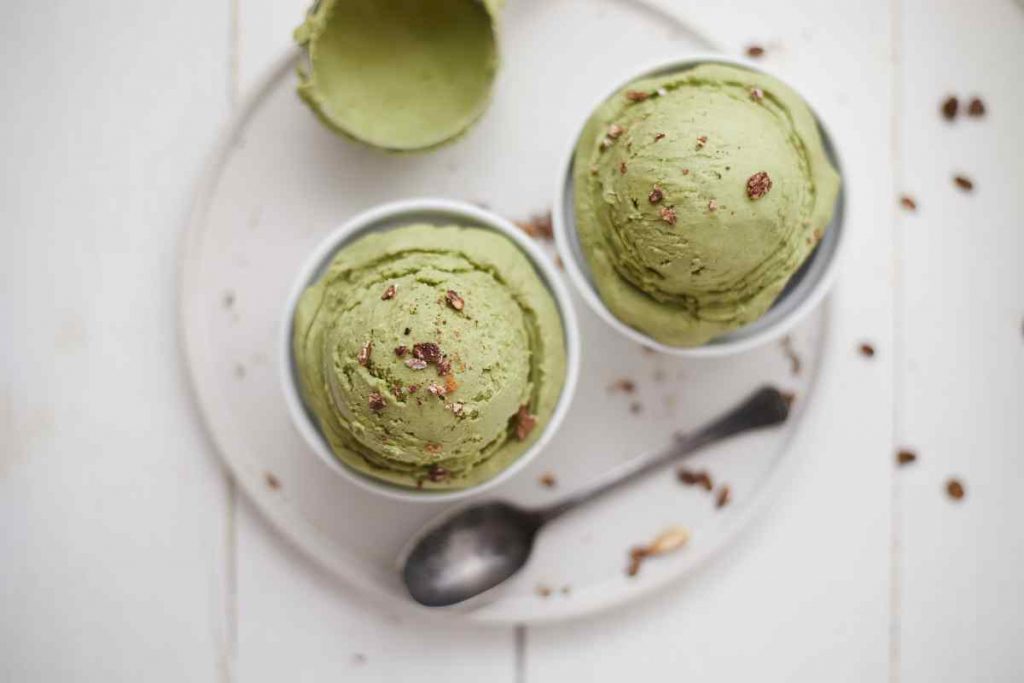 Gelato al pistacchio fatto in casa senza gelatiera