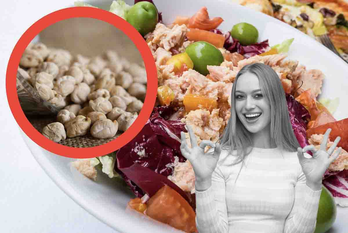 Insalata fredda di tonno e ceci, tutta la ricchezza degli ingredienti più genuini in un piatto unico