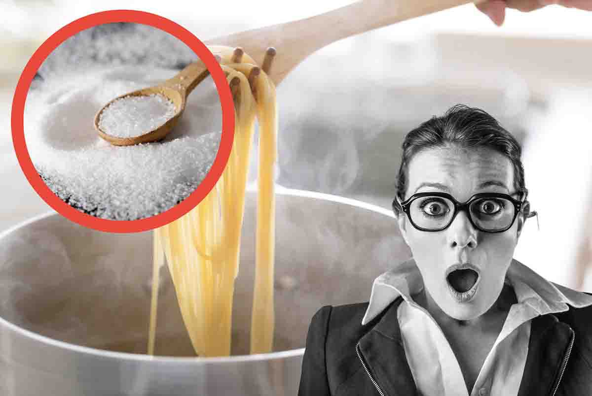 Cuocere pasta acqua sale