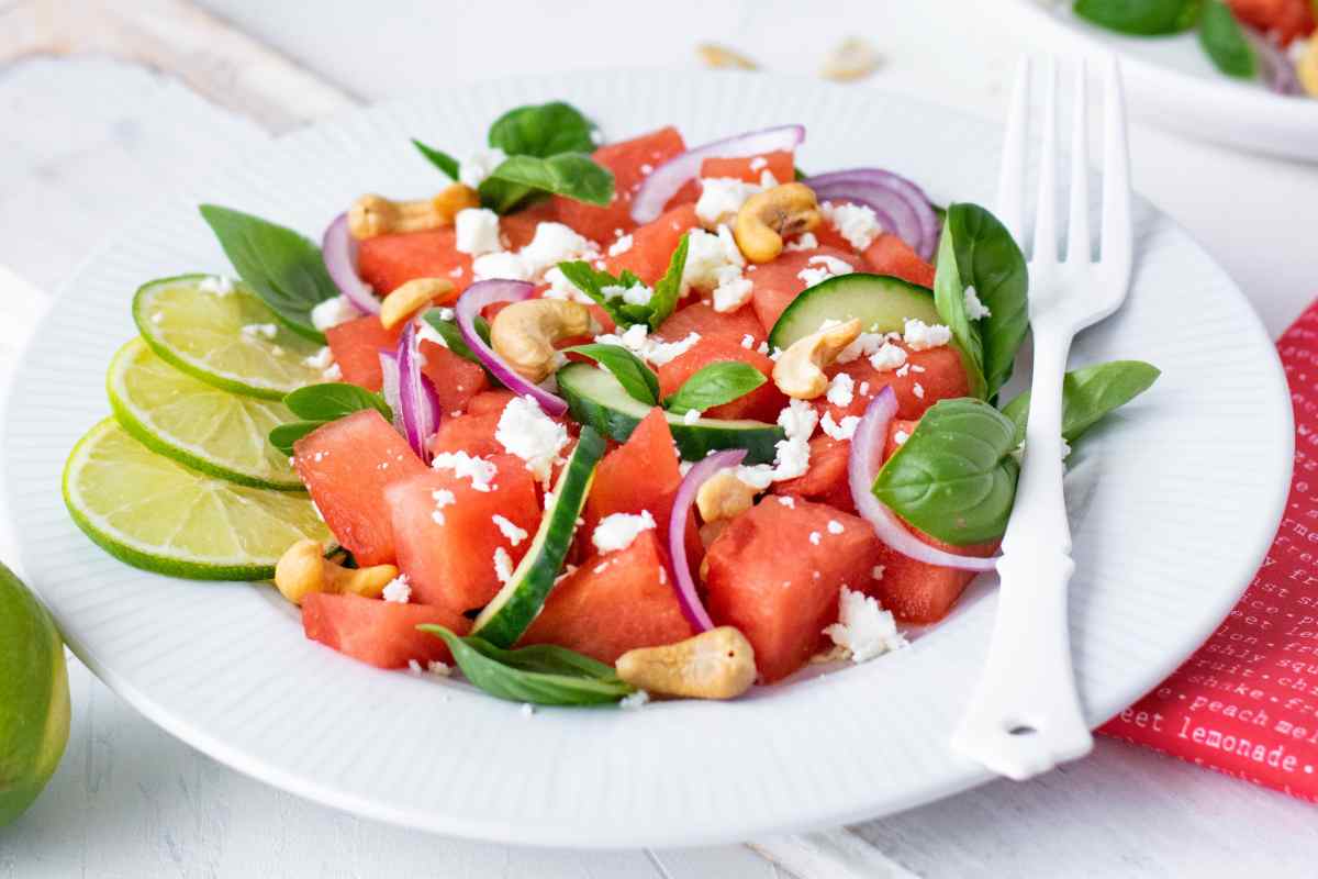 ricetta insalata con cocomero