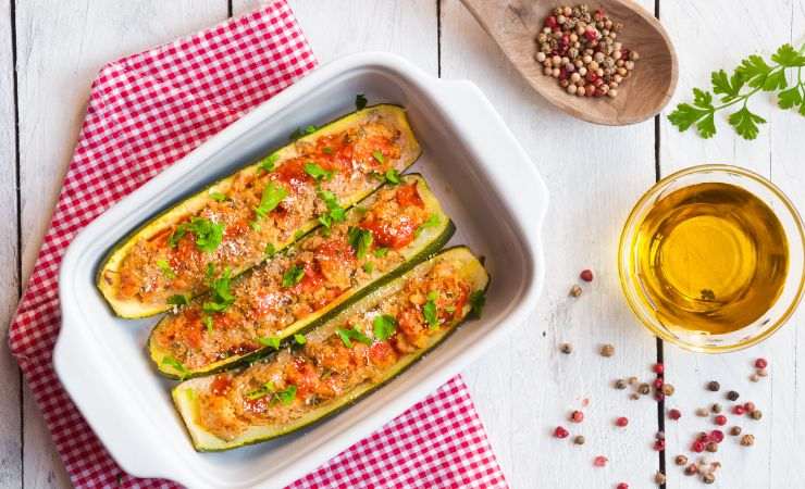 Zucchine ripiene al tonno