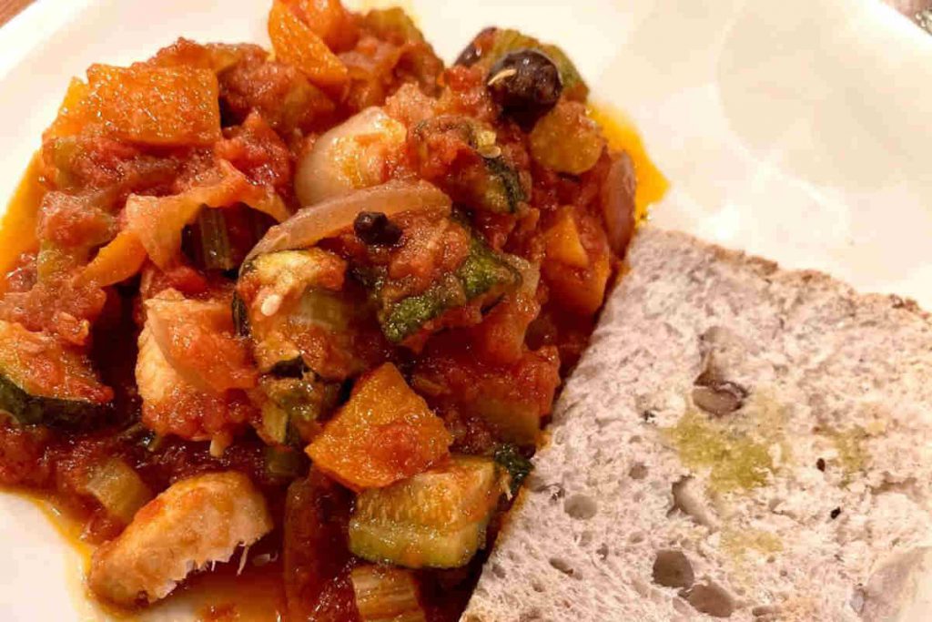 Caponata di pesce spada ricetta