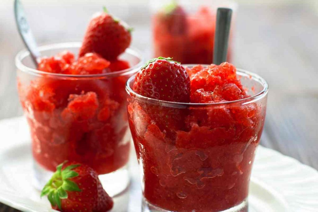 Granita alle fragole 