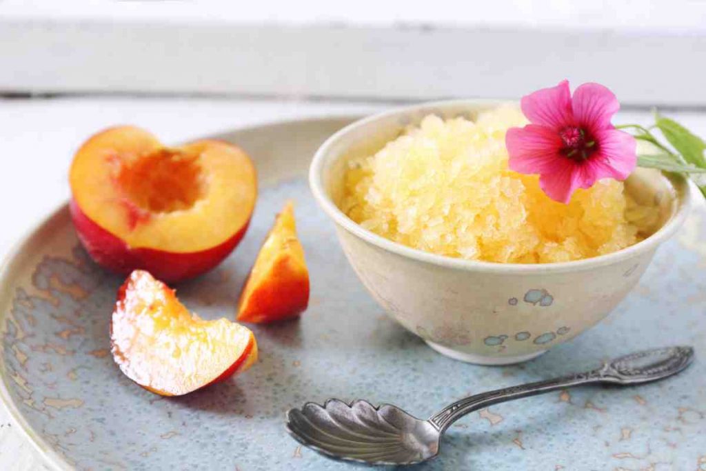 Granita alle pesche 