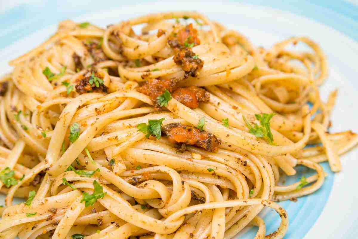 pasta coi ricci di mare