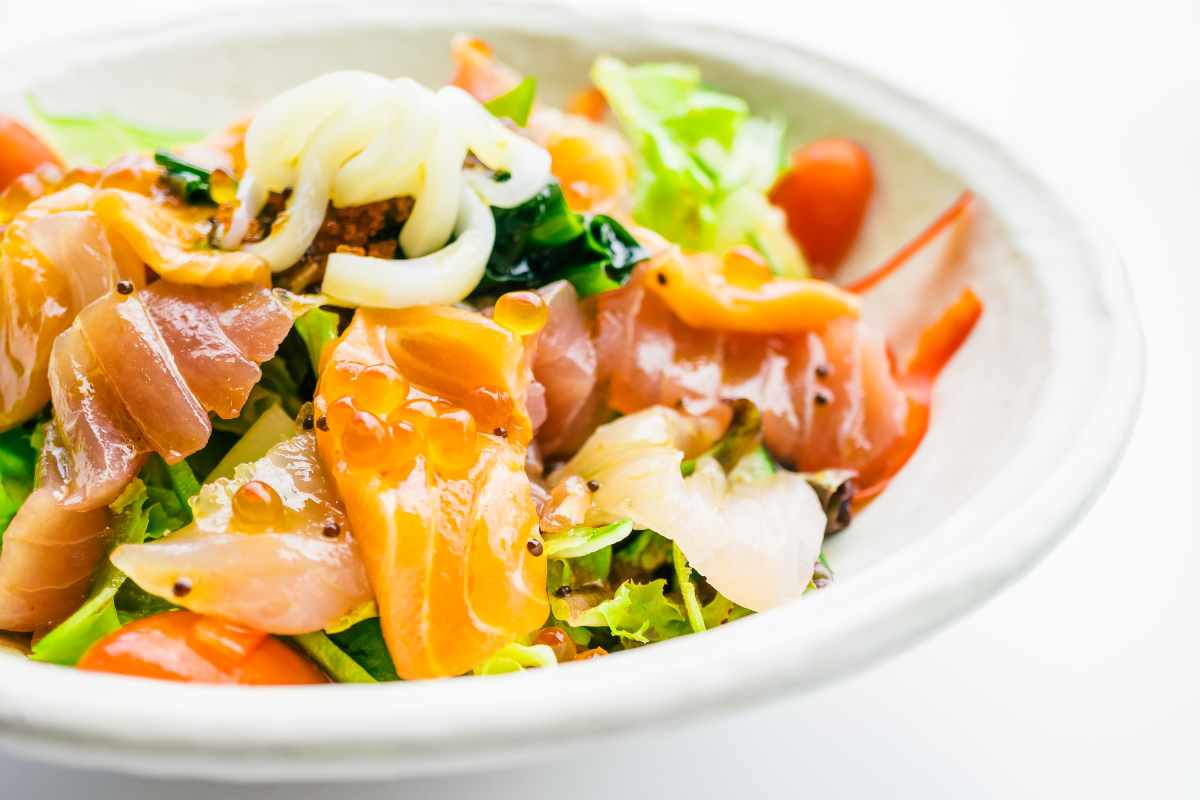 insalata di mare con verdure light