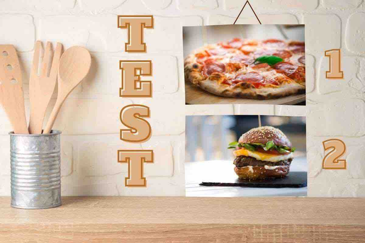 test personalità pizza o hamburger