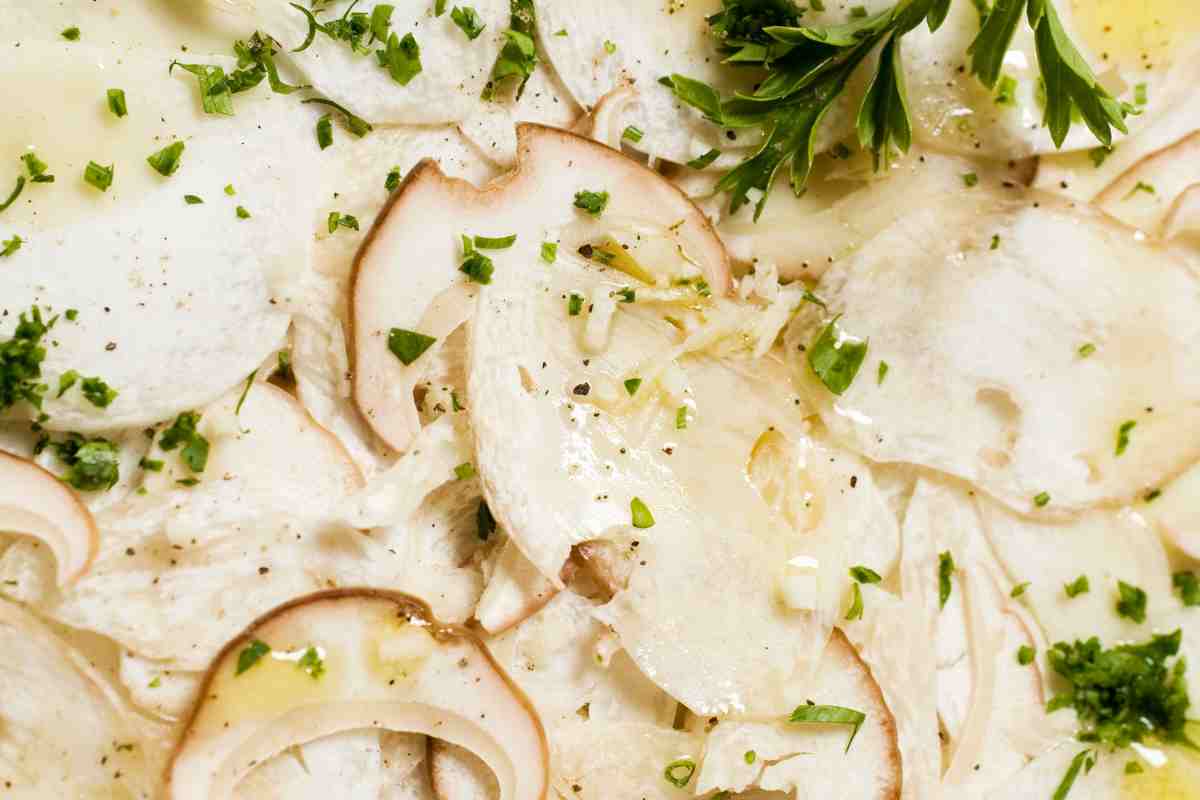 Carpaccio di porcini ricetta