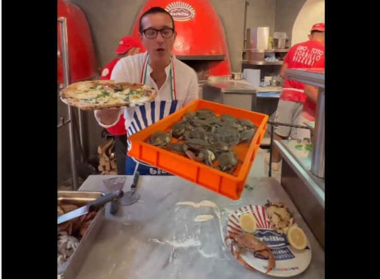 Sorbillo pizza granchio blu 