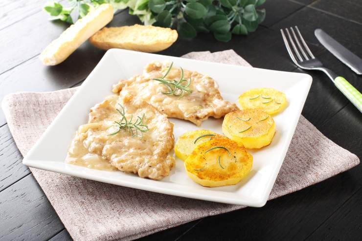 scaloppine al limone cremose