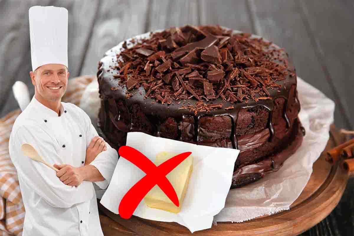 torta cioccolato senza burro