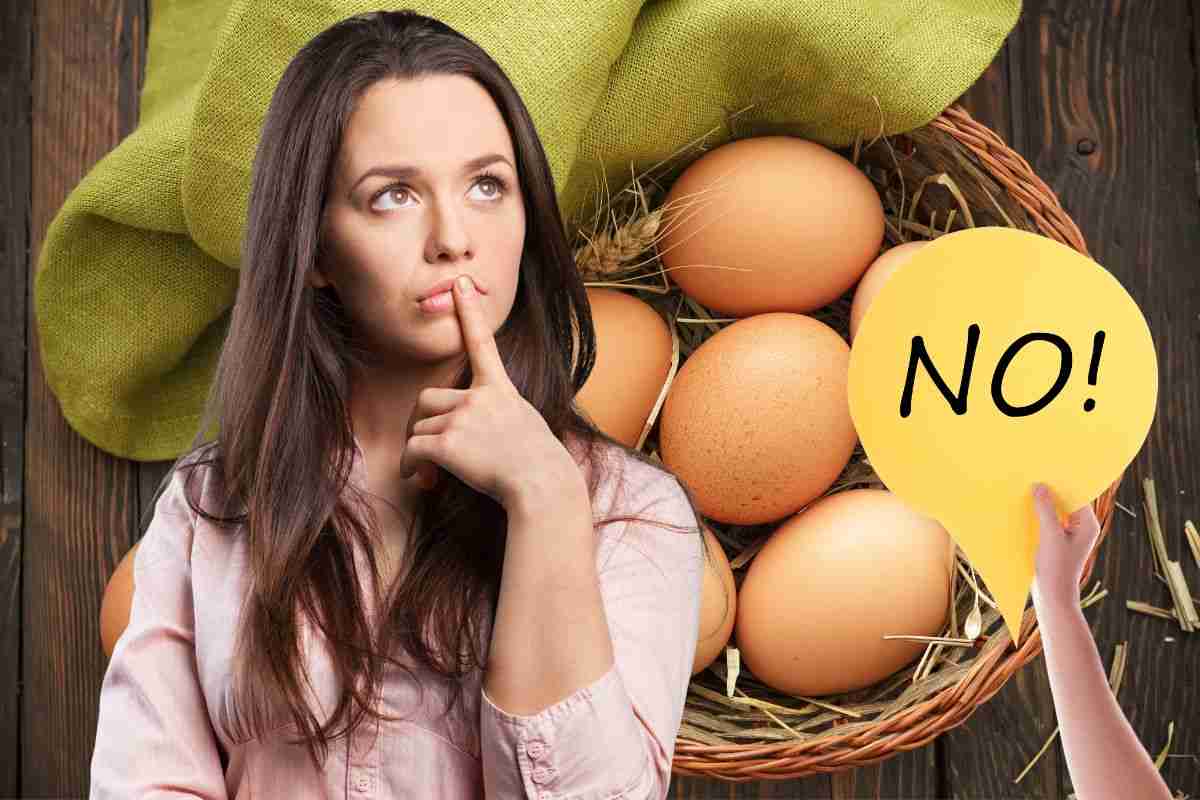è giusto sciacquare le uova?