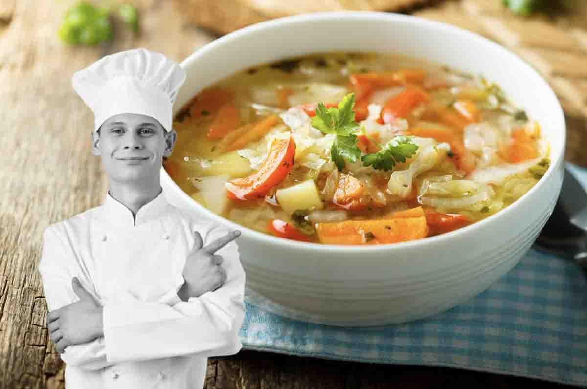 Con i primi freddi non può mancare in tavola una zuppa: questa é veramente saporita, con soli tre ingredienti