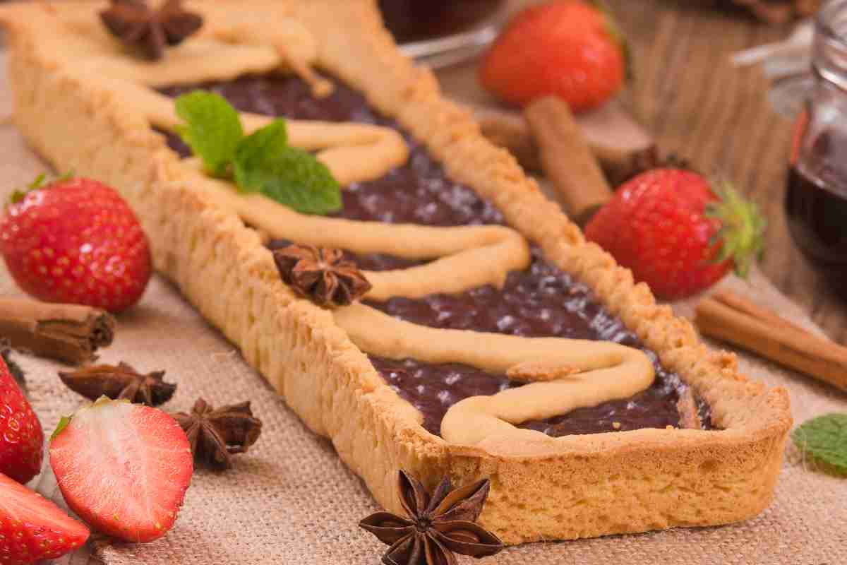 Crostata all'olio con marmellata