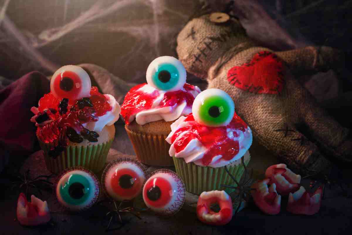 Cupcake Halloween occhi strappati